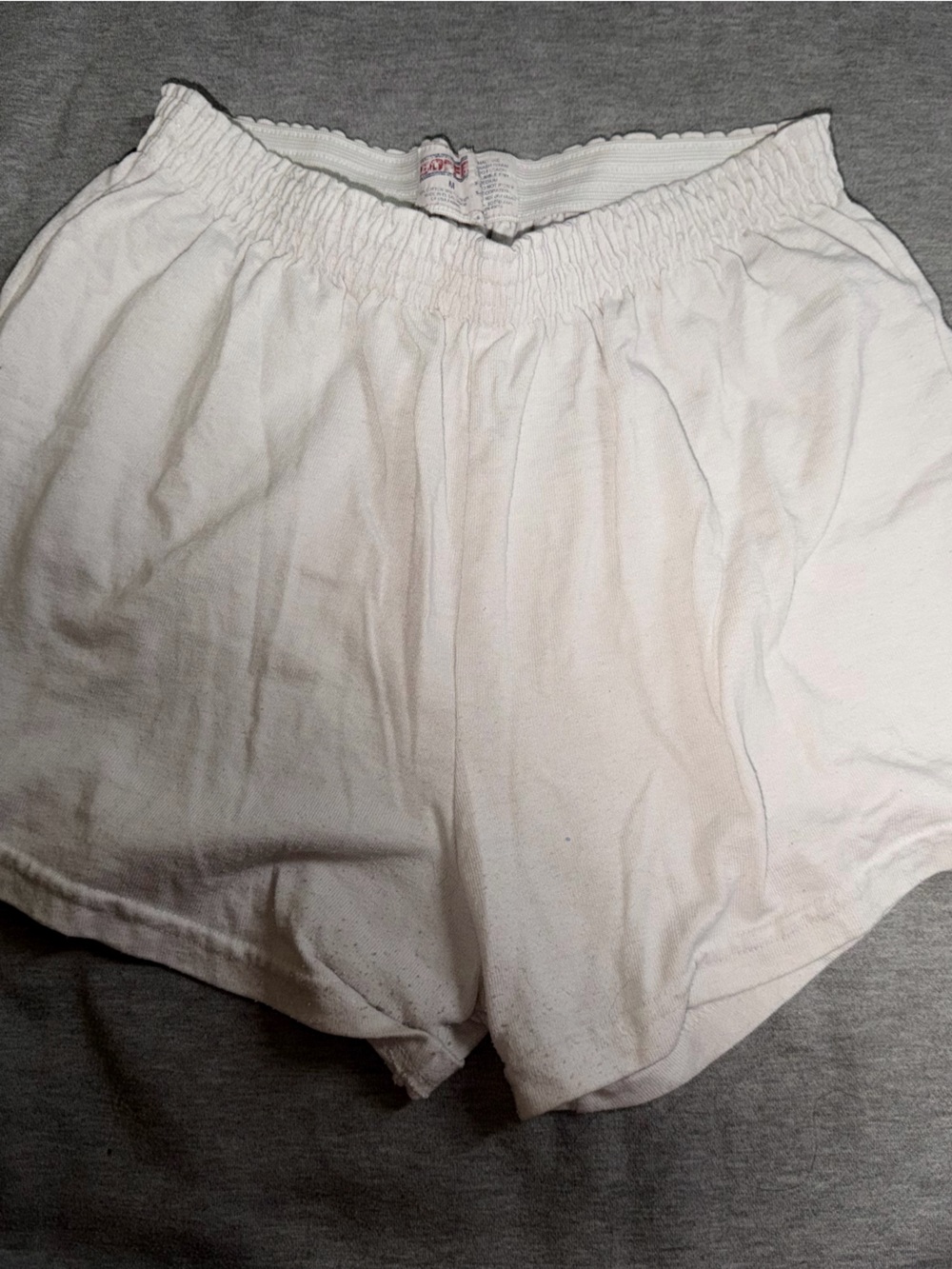 Classic White Women’s Elastic-Waist Shorts